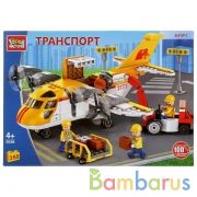 Конструктор "грузовой самолет", 358дет. в кор. Город мастеров в кор.2*18шт | фото №0