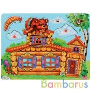 Игрушка дер. "Буратино" вкладыши Теремок, термопленка (русс. уп.) в кор.100шт | фото №0