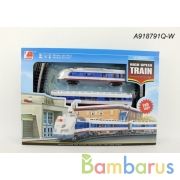 Железная дорога на бат. свет+звук 13007-1AВ в кор. в кор.2*15шт | фото №0