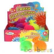 Игрушка ёжик "зайчик" со светом, 6 цветов в пак. в дисплее ТМ "ИГРАЕМ ВМЕСТЕ" уп-12шт в кор.12уп | фото №0