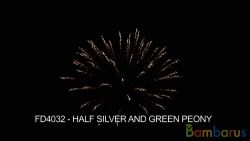 FD4032 HALF SILVER & GREEN PEONY 4шт | фото №0