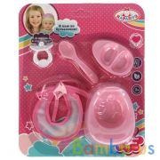 НАБОР ДЛЯ ПУПСА ТМ "КАРАПУЗ" 5 ПРЕДМ.: ГОРШОК,СЛЮНЯВЧИК,СОСКА,ТАРЕЛКА,ЛОЖКА НА БЛИСТЕРЕ в кор.2*36шт | фото №0