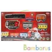 Железная дорога на бат. свет+звук, длина полотна 135см 0663 в русс. кор.. 50*9*29,5см в кор.12шт | фото №0