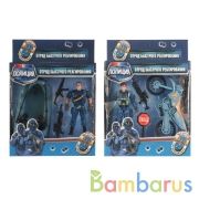 НАБОР СОЛДАТИК С ОРУЖИЕМ ПОЛИЦИЯ "ИГРАЕМ ВМЕСТЕ" В АССОРТ. В РУСС. КОР. 18*16*4СМ в кор.2*72шт | фото №0