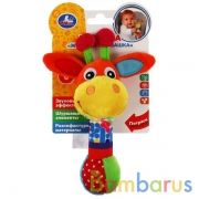 Текстильная игрушка погремушка жираф с мячиком функционал Умка в кор.360шт | фото №0