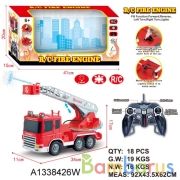 Машина р/у на аккум. пожарная с лестицей, со светом в кор. в кор.18шт | фото №0