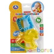 Набор прорезывателей 2-в-1 на карт. (русс. уп.) "Умка" в кор.4*24шт | фото №0