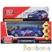 Машина металл TOYOTA COROLLA СПОРТ, длина 12см, открыв. двери, инерц. в кор. Технопарк в кор.2*36шт | фото №0
