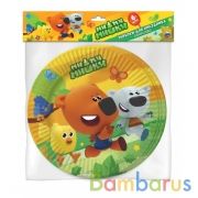 Тарелки бумажные Ми-ми-мишки 6 шт, 23 см, Товары для праздника в кор.72наб | фото №0