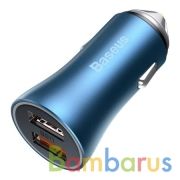 Baseus Golden Contactor Pro Dual Quick Charger Car Charger U+C 40W CCJD-03 Blue | фото №0
