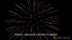 FD6033 BROCADE CROWN TO GREEN  6 " | фото №0
