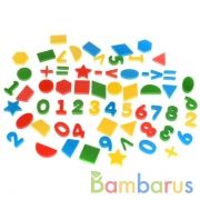 МЯГКИЕ БУКВЫ "УМКА" ЦИФРЫ И ФОРМЫ. В ПАКЕТЕ С ХЭДЕРОМ. РАЗМЕР БУКВЫ 35Х30ММ, 63 ШТ. в кор.16шт | фото №0