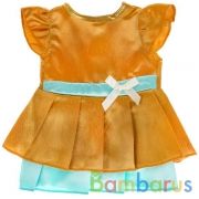 Одежда для кукол 40-42см атласное платье КАРАПУЗ в кор.100шт | фото №0