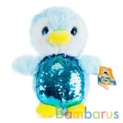 Игрушка мягкая пингвин с пайетками, 20см, без чипа, в пак. Мульти-пульти в кор.75шт | фото №0