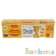 Тесто для лепки Оранжевая корова 3 цв. по 60 г, рф МУЛЬТИ АРТ в кор.24шт | фото №0