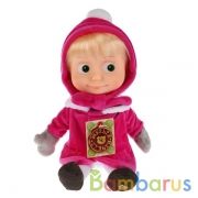 МЯГКАЯ ИГРУШКА "МУЛЬТИ-ПУЛЬТИ" МАША 29СМ В ЗИМНЕЙ ОДЕЖДЕ (МАША И МЕДВЕДЬ) ПЛАСТ. ЛИЦО в кор.24шт | фото №0