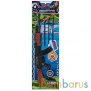 Автомат стреляет пулями с присосками, 55*17*2см ИГРАЕМ ВМЕСТЕ в кор.120шт | фото №0