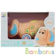 Каталка-собака на веревочке, на бат. свет+звук 8816-1 в кор. в кор.2*36шт | фото №0