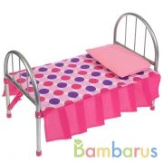 Кроватка металл. 46*24,5*32. подушка, матрас. Карапуз в пак. (русс. уп.) в кор.12шт | фото №0