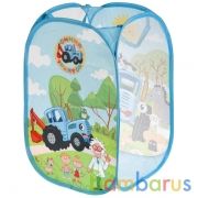 Корзина для игрушек Синий ТРАКТОР 36*58см ИГРАЕМ ВМЕСТЕ в кор.24шт | фото №0