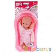 ПУПС "КАРАПУЗ" 16,5СМ, ТВЕРДОЕ ТЕЛО, В ВАННОЙ, С АКСЕСС., В АССОРТ. В ПЛАСТ. (РУСС. УП) в кор.4*12шт | фото №0