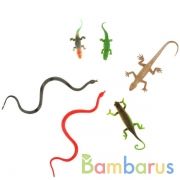 НАБОР ИЗ 6-И РЕПТИЛИЙ "ИГРАЕМ ВМЕСТЕ" 15-20СМ, В АССОРТ. В ПАК. С РУСС. ХЕДЕРОМ в кор.6*24наб | фото №0