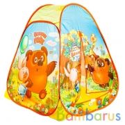 Палатка детская игровая СОЮЗМУЛЬТФИЛЬМ винни-пух 81x91x81 Играем вместе в кор.24шт | фото №0