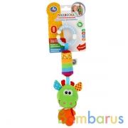 Текстильная игрушка погремушка дракон пищалка на блистере Умка в кор.260шт | фото №0