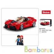 Конструктор машинка+фигурки, 262дет. в русс. кор. в кор.16шт | фото №0