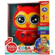 Сказочник сова Чуковский Корней 4 сказки, 20+ песен из м/ф, свет, кор, бат Умка в кор.36шт | фото №0