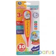 Музыкальный градусник Чуковский Корней айболит. 30 фраз,песен,стихов.блист.бат. Умка в кор.96шт | фото №0