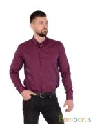 Damon /Прямая бордовая Рубашка | фото №0