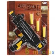 АВТОМАТ "ИГРАЕМ ВМЕСТЕ" С МЯГКИМИ ПУЛЯМИ НА ПРИСОСКАХ НА БЛИСТЕРЕ (РУСС. УП.) 27*21*4СМ в кор.2*60шт | фото №0