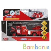 Машина металл свет-звук зил 131 АВАРИЙНАЯ, 14 см, двери, капот, инерц., кор. Технопарк в кор.2*24шт | фото №0