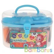 Набор тесто для лепки "ЭНЧАНТИМАЛС" саквояж 18 цв.*15гр,7 форм.,1 шприц в банке MultiArt в кор4*12шт | фото №0