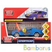 МАШИНА "ТЕХНОПАРК" СПОРТКАР МЕТАЛЛ. ИНЕРЦ. 12СМ, СВЕТ+ЗВУК, В АССОРТ. В КОР. в кор.2*36шт | фото №0