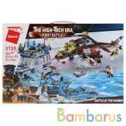 Конструктор космос пласт. с вертолетом, лодкой и станцией, с аксесс. 724дет. в кор. в кор.9шт | фото №0