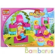 Игрушка конструктор "город мастеров" большие кубики: русалочка, 38 дет., в русс. кор. в кор.16шт | фото №0