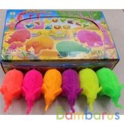 Игрушка ёжик "слоник" со светом, 6 цветов, в дисплее, в кор ИГРАЕМ ВМЕСТЕ уп-12шт в кор.12уп | фото №0