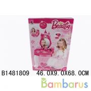 Трюмо (туалетный столик) на бат. свет+звук, фен на бат. с аксесс. V99868 в кор. в кор.6шт | фото №0