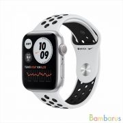Часы Apple Watch Series 6 GPS 44mm Aluminum Case with Nike Sport Band Серебристый/Чистая платина/Черный | фото №0