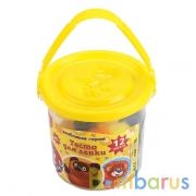 Набор д/дет тв-ва, тесто д/лепки, СОЮЗМУЛЬТФИЛЬМ 12 цв, 90 г, формочка, валик MultiArt в кор.4*36шт | фото №0