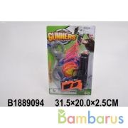 Набор полиция (пистолет+присоски+наручники) 551-8 на карт. в кор.2*96шт | фото №0