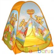 Палатка детская игровая Оранжевая корова 81х90х81см, в сумке Играем вместе в кор.24шт | фото №0