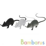 Игрушка пластизоль Играем Вместе мышь 18см, 3 ассорти, 3шт/пакет (русс. уп.) в кор.6*24шт | фото №0