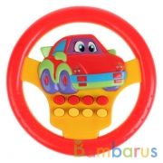 РУЛЬ "ИГРАЕМ ВМЕСТЕ" МАШИНКИ НА БАТ. СВЕТ+ЗВУК, РУССИФИЦ. В ПАК. (РУСС. УП.) в кор.2*72шт | фото №0