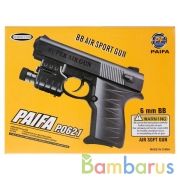 Пистолет с лазер. прицелом, с фонарем 0621M в кор. в кор.2*90шт | фото №0