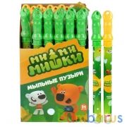 Мыльные пузыри Ми-ми-мишки 120мл, в ассорт. в колбе 37см в дисплее ИГРАЕМ ВМЕСТЕ уп-24шт в кор.3уп | фото №0