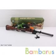 Оружие звуковое автомат на бат. свет+звук, с фигуркой 1060-1 в кор. в кор.2*30шт | фото №0