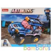 Конструктор пласт. машина с фигуркой, 146дет. в русс. кор. 23,7*18,9*4,5см в кор.60шт | фото №0